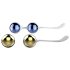 Nalone Yany Love - set di palline geisha regolabili - silicone blu oro