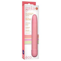   Gaia Eco L - vibratore ecologico classico - silicone rosa - grande