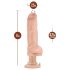 Blush Bad Boy - vibratore con piercing - 33cm - colore naturale