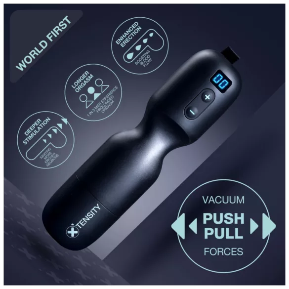 Xtensity 1 - masturbatore maschile a vuoto pulsante - nero