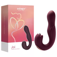   Honey Play Box Joi - vibratore rotante e leccante punto G - silicone viola