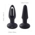 Honey Play Box Snuggy - vibratore anale con lingua - silicone nero