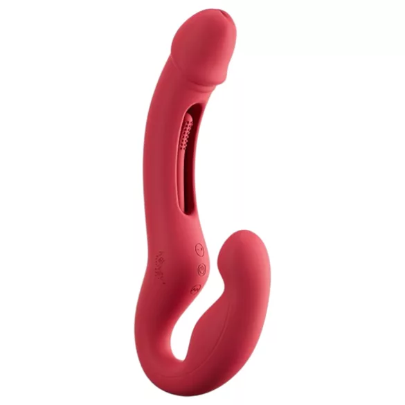 Honey Play Box Harmony Duo - Vibratore con lingua indossabile controllato da app (rosso)