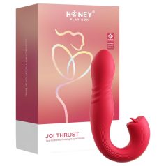   Honey Play Box Joi Thrust 2 - vibratore spingente leccante intelligente - rosso