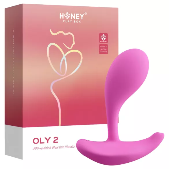 Honey Play Box Oly 2 - vibratore per punto G e clitoride controllato tramite app (rosa)