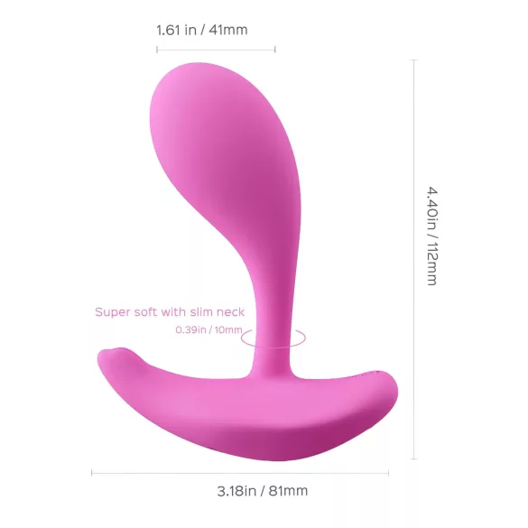 Honey Play Box Oly 2 - vibratore per punto G e clitoride controllato tramite app (rosa)
