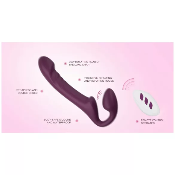 Honey Play Box Bliss - vibratore indossabile con perle rotanti - viola
