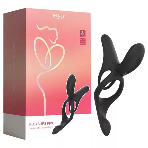 Honey Play Box Pleasure Pivot - anello pene e testicoli vibrante smart