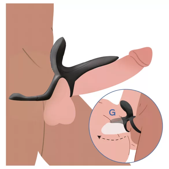 Honey Play Box Pleasure Pivot - anello pene e testicoli vibrante smart