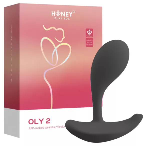 Honey Play Box Oly 2 - Vibratore per punto G e clitoride controllato tramite app (nero)
