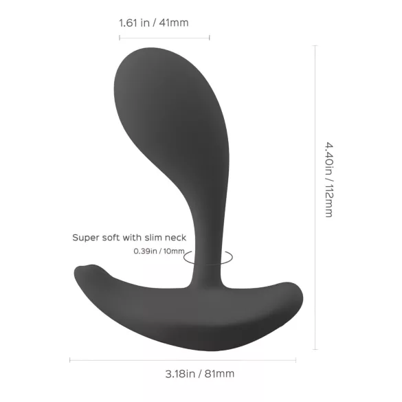 Honey Play Box Oly 2 - Vibratore per punto G e clitoride controllato tramite app (nero)