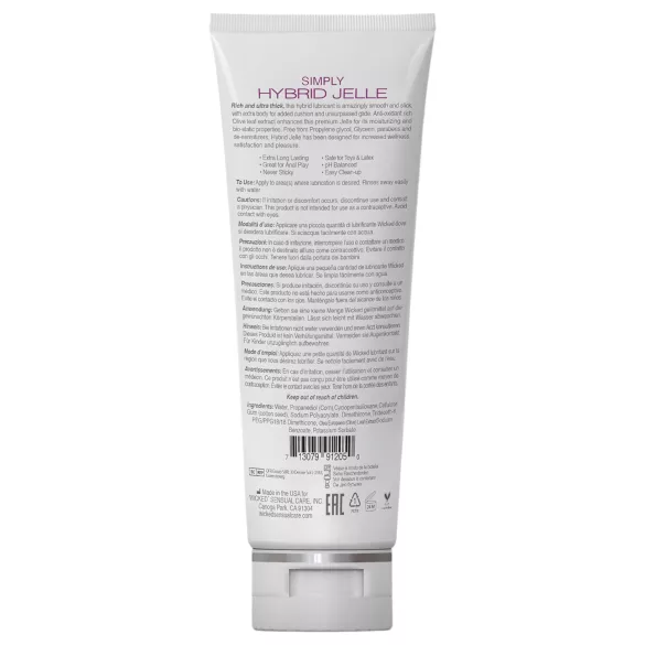 Wicked Simply Hybrid Jelle - lubrificante ibrido - 120ml