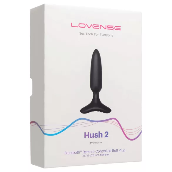 Lovense - plug anale vibrante piccolo ricaricabile XS 25mm - nero