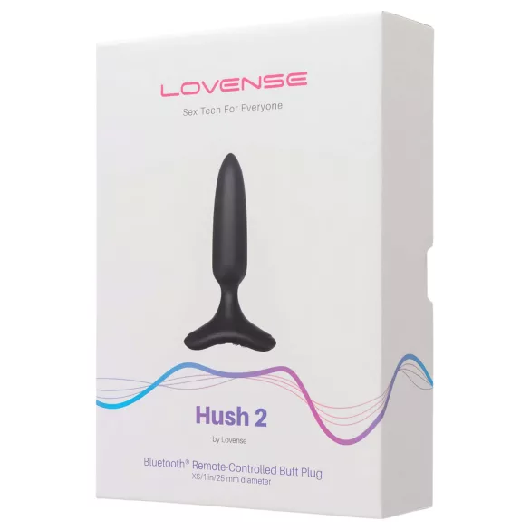 Lovense - plug anale vibrante piccolo ricaricabile XS 25mm - nero