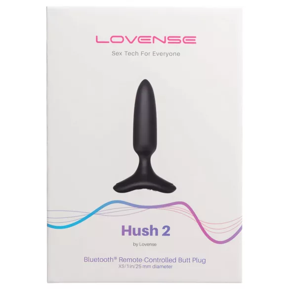 Lovense - plug anale vibrante piccolo ricaricabile XS 25mm - nero