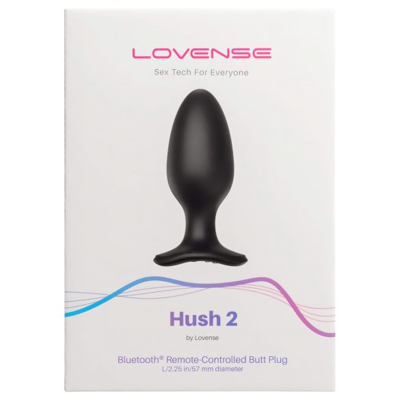 Lovense - vibratore anale piccolo ricaricabile Hush 2 L 57mm - nero