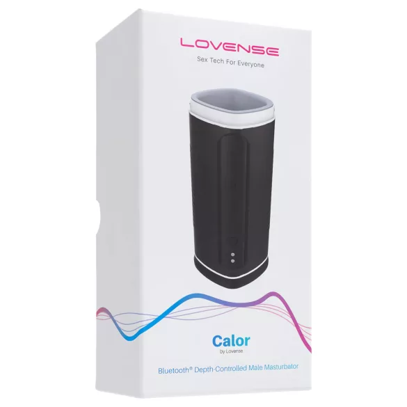 Lovense Calor - Masturbatore riscaldante controllato tramite app per uomini (nero)