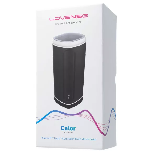 Lovense Calor - Masturbatore riscaldante controllato tramite app per uomini (nero)