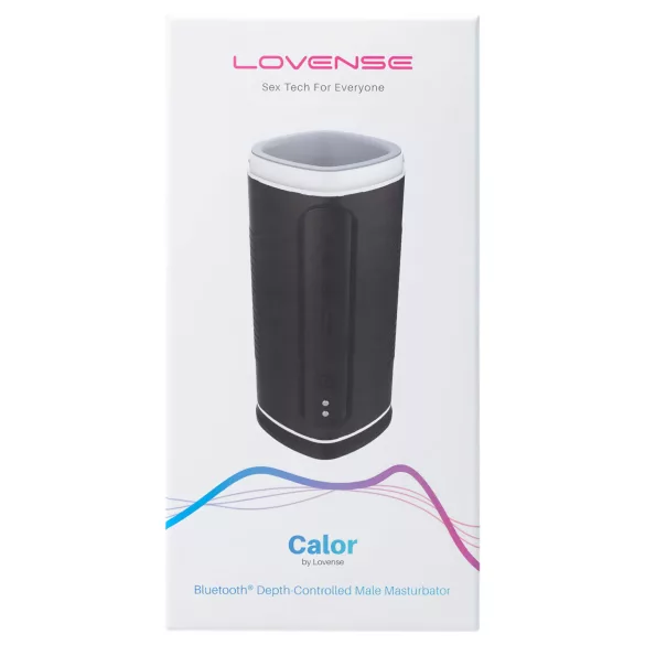 Lovense Calor - Masturbatore riscaldante controllato tramite app per uomini (nero)