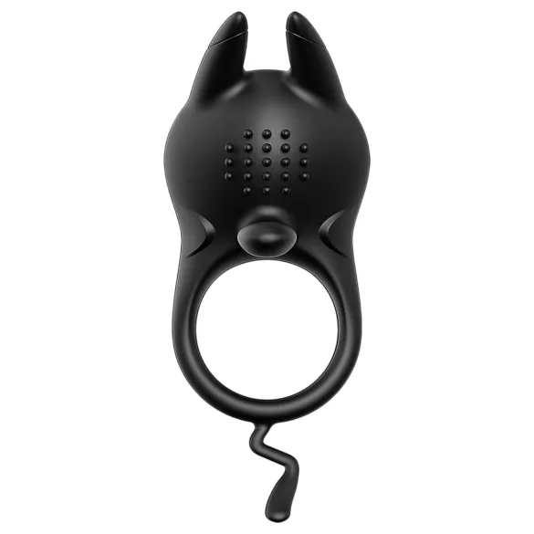 AlvUp - anello fallico vibrante con stimolatore clitorideo - nero