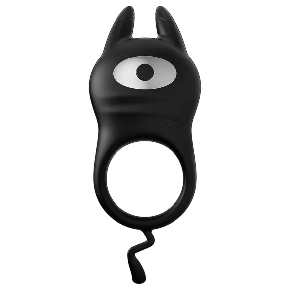 AlvUp - anello fallico vibrante con stimolatore clitorideo - nero