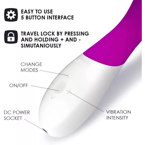 LELO Mona Wave - vibratore punto G impermeabile - silicone viola