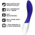 LELO Mona Wave - vibratore punto G impermeabile - silicone blu
