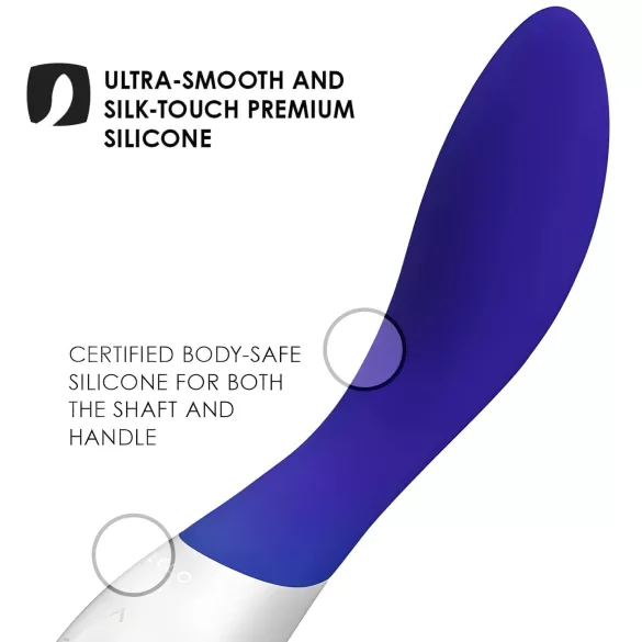 LELO Mona Wave - vibratore punto G impermeabile - silicone blu