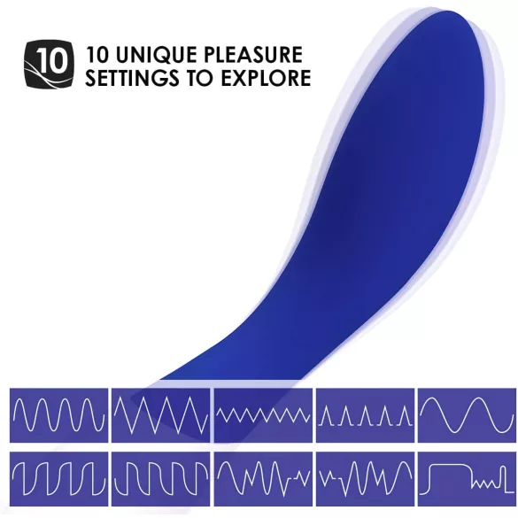 LELO Mona Wave - vibratore punto G impermeabile - silicone blu