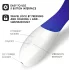 LELO Mona Wave - vibratore punto G impermeabile - silicone blu