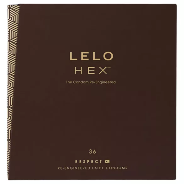 LELO Hex Respect XL - preservativi extra large lattice - confezione 36 pezzi