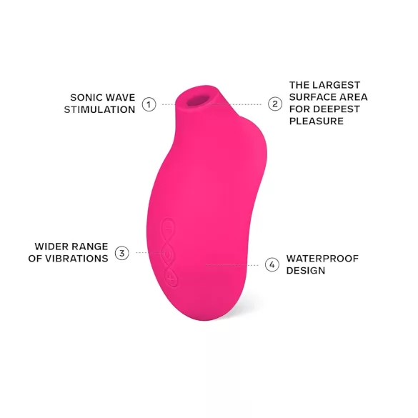 LELO Sona 2 - stimolatore clitorideo onde sonore - ciliegia