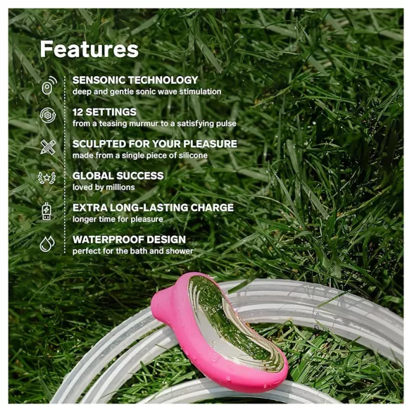 LELO Sona 2 - stimolatore clitorideo onde sonore - ciliegia