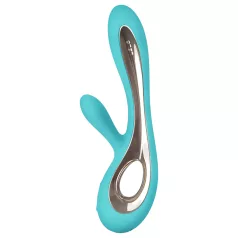   LELO Soraya 2 - vibratore rabbit impermeabile - silicone turchese