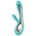 LELO Soraya 2 - Vibratore impermeabile turchese con braccio clitorideo