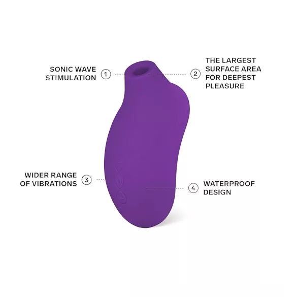 LELO Sona 2 - succhia clitoride onde sonore - silicone viola