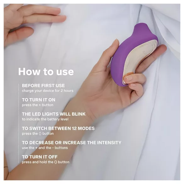 LELO Sona 2 - succhia clitoride onde sonore - silicone viola