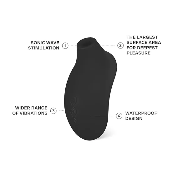 LELO Sona 2 - stimolatore clitorideo a onde sonore - nero