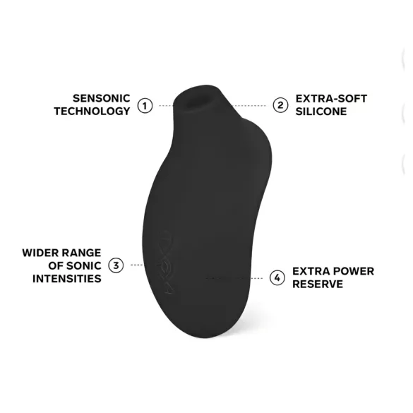 LELO Sona 2 Cruise - succhiaclitoride onde sonore - silicone nero
