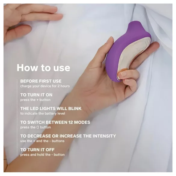 LELO Sona 2 Cruise - succhiaclitoride onde sonore - silicone nero