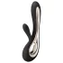 LELO Soraya 2 - vibratore ricaricabile impermeabile con stimolatore clitorideo (nero)