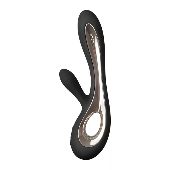 LELO Soraya 2 - vibratore ricaricabile impermeabile con stimolatore clitorideo (nero)