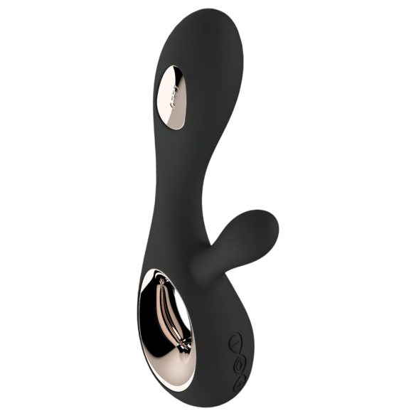 LELO Soraya Wave - vibratore rabbit con movimento oscillante - silicone nero