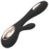 LELO Soraya Wave - vibratore rabbit con movimento oscillante - silicone nero