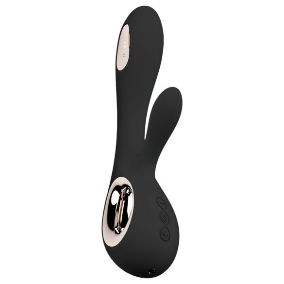 LELO Soraya Wave - vibratore rabbit con movimento oscillante - silicone nero