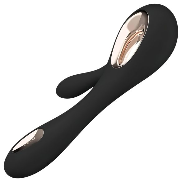 LELO Soraya Wave - vibratore rabbit con movimento oscillante - silicone nero