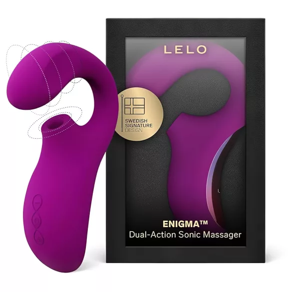 LELO Enigma - vibratore punto G ricaricabile impermeabile 2in1 viola