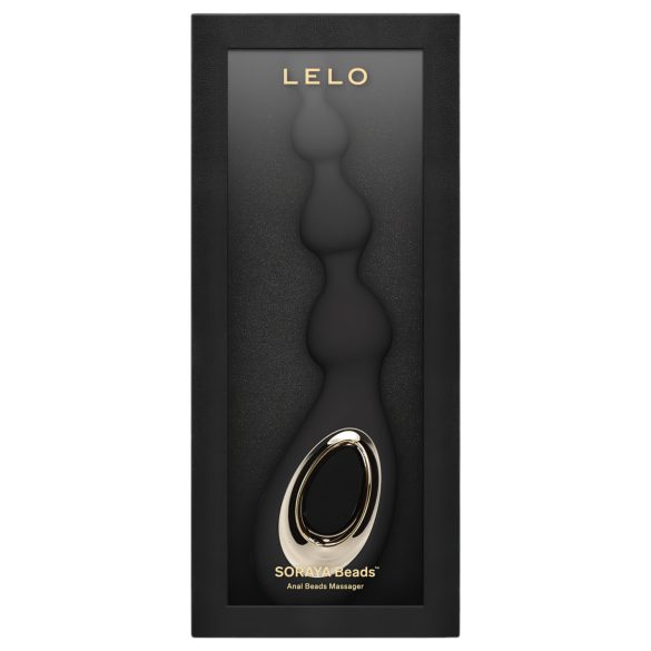 LELO Soraya Beads - vibratore anale ricaricabile impermeabile nero