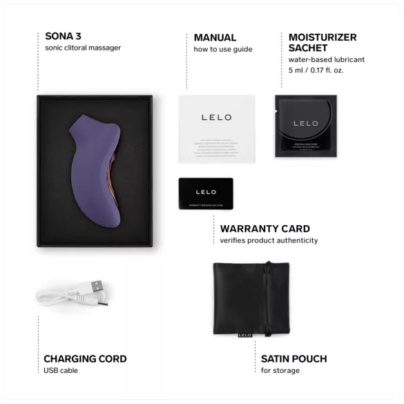 LELO Sona 3 - stimolatore clitorideo onde sonore - viola