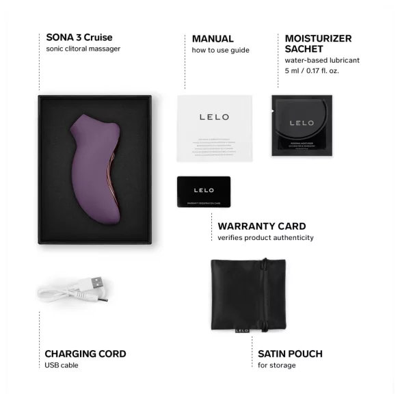LELO Sona 3 Cruise - succhiaclitoride onde sonore - silicone viola